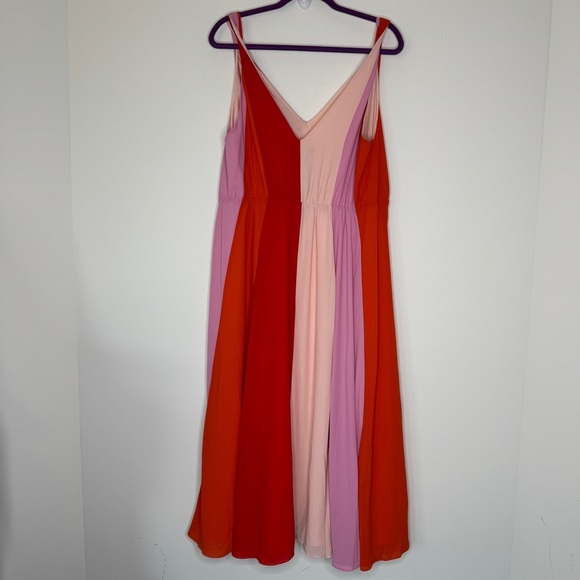 NWT Eloquii Striped Parachute Midi Dress 16 - Picture 10 of 11